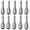 QHKLEW Pack of 10 Magnets Hexagonal Socket, Magnetic Socket Set,