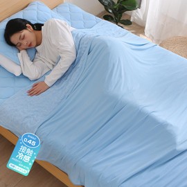 Zdeysun Towel Blanket, Single, For Summer, Cooling Blanket, Cooling Sensation, Q-Max 0.45, Cool & Terry Fabric, Reversible, Moisture Wicking, Soft, Textured, Antibacterial, Odor Resistant, Dust Mite