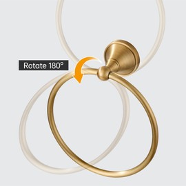 Antique Brass Toilet Paper Holder Hand Towel Ring, Brass Bathroom Accessories Set Towel Holder Toilet Paper Roll Holder, Antique Farmhouse Bathroom Hardware 2 Pieces Set Wall Mount Stainless Steel