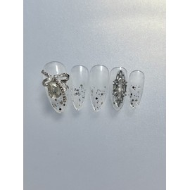 Lia handmade nail tips - Coffin Ballet / 리아 수제네일팁 - 코핀발레