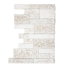 AirStone Corner/Finished End Stones: Birch Bluff Color Blend, Manufactured Stone Wall Covering, Indoor & Outdoor Home Décor
