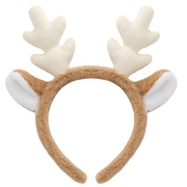 Olivemont Reindeer headband for Christmas party costume with deer antlers and ears
