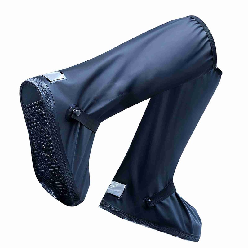 High Tube PVC Waterproof Shoe Covers Reusable Rain Boot Shoe