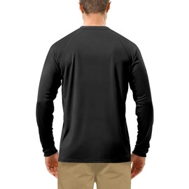 Roadbox Men's 2 Pack UV Sun Protection SPF UPF 50+ Long Sleeve Quick Dry Fishing Shirts Outdoor Rash Guard for Running Hiking Swimming