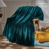 NEWCOSPLAY Super Soft Throw Blanket Dark Teal Premium Silky Flannel
