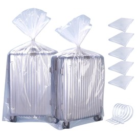 ZHYOPING Extra Large Clear Plastic Bags 100 x 120cm,5PCS Waterproof Jumbo Storage Bags,100mu Heavy Duty Bags with 5 cable ties for Loft,Luggage,Suitcase,Comforter,Chair,Toys,Bedding