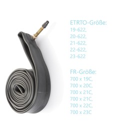 2er Set Fahrradschlauch 28 Zoll 700 x 19C 20C 21C 22C 23C Französisches Ventil ETRTO 19-622 20-622 21-622 22-622 23-622 Ebike Rennrad Tourenrad Race Fahrrad 28”