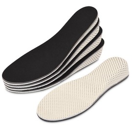 Memory Foam EVA Height Increase Templates Insole 2-5cm Breathable Ultra Light Elevated Sports Insoles for Men Women Shoes Insert（Height Increase 5CM）