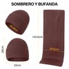 DEESTE Kit de Gorro, Bufanda y Guantes para Frio, Gorros
