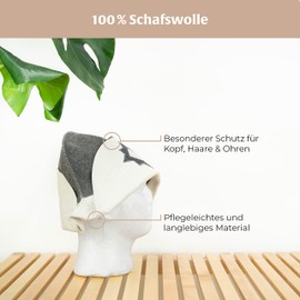 Napoleon Sauna Hat 100% Cotton Felt Sauna Hat for Men and Women