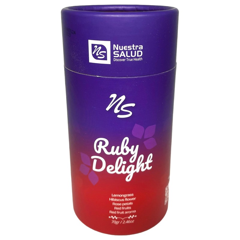 Ruby Delight Herbal Infusion Tea Lemongrass Hibiscus Rose Petals mix