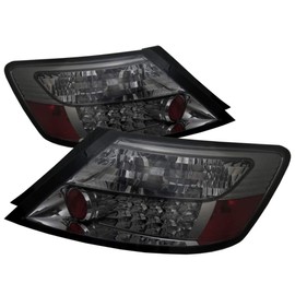 ACANII - For 2006-2011 Honda Civic Coupe 2 Door Smoked Lens LED Tail Lights Brake Lamps Replacement Driver & Passenger
