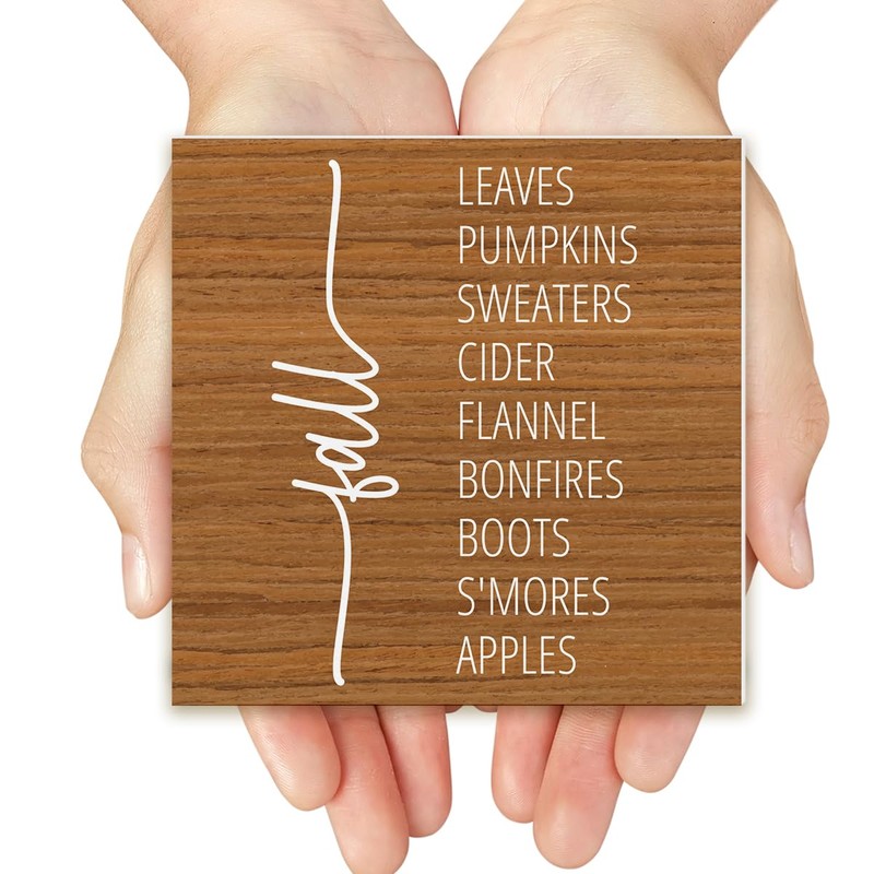Fall Decor Fall House Wooden Box Sign Autumn Thanksgiving Harvest