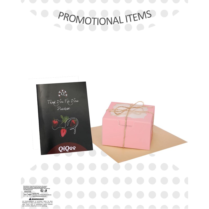 Gcardist Pink Bakery Boxes with Window, Pack of 30, 10