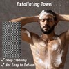 2 Stück Peeling-Handtücher, extra langes Peeling-Duschtuch, Rückenschrubber für die Verwendung