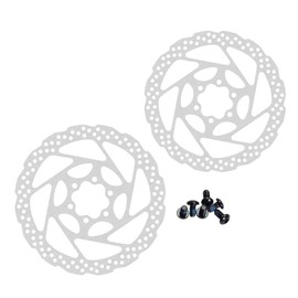 ANBOO Pack of 2 Bicycle Brake Discs, Bicycle Disc Brakes, 160 mm for Shimano and Magura, 6 Hole, Stainless Steel, for Mountain Bike, Road Bike, Riding, Bicycle