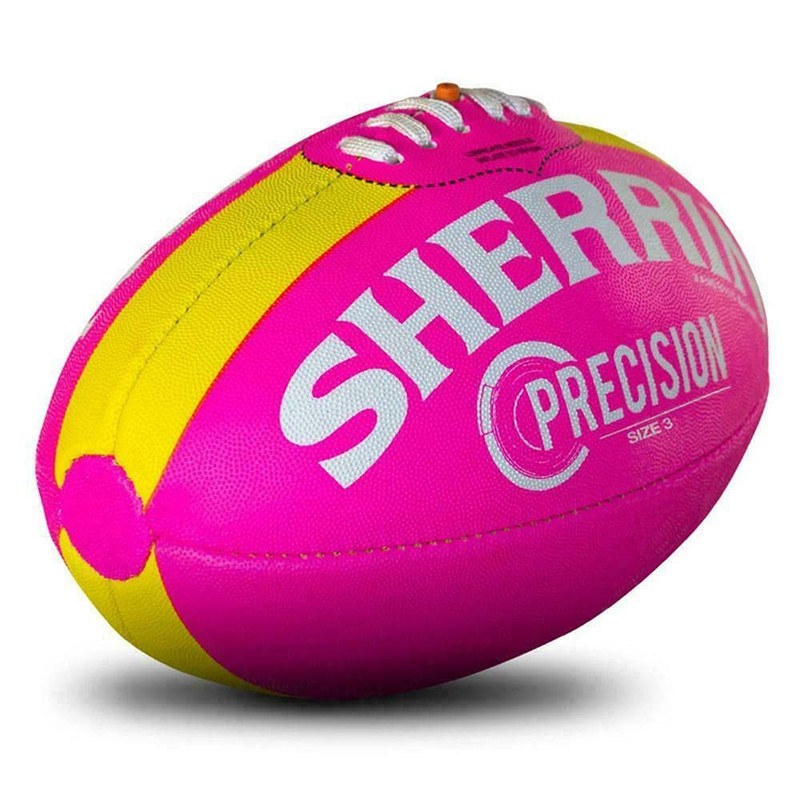 Sherrin Precision Synthetic Football, Pink, Size 3