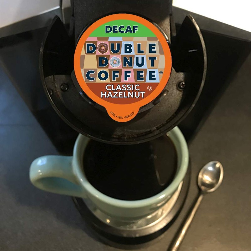 Hazelnut Medium Roast Flavored Decaf Coffee Pods for Keurig K-Cup