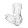 QWORK® 24OZ Juicer Cups Compatible with Nutribullet 600W 900W Blenders,
