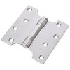 Satin Stainless Steel Button Tipped Parliament Hinges 4 x 2 x 4"