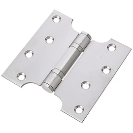 Satin Stainless Steel Button Tipped Parliament Hinges 4 x 2 x 4"