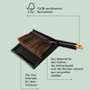 cleangang Hand Brush and Dustpan Beech Wood Black 30cm x
