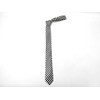 F NODE Necktie, Checkered Pattern, Black and White, For Parties,