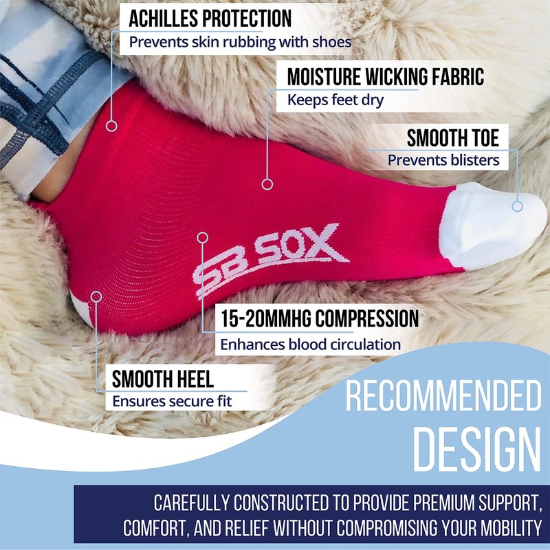 SB SOX Calcetines para fascitis plantar Lite para hombres y