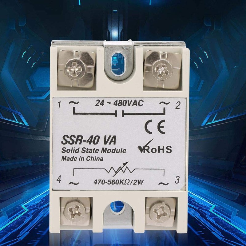 SSR-40VA Load Voltage 24-480V AC 40A Rated Current Regulator Solid