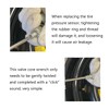 Aidqxbaoer 1 x double head tyre valve core puller and