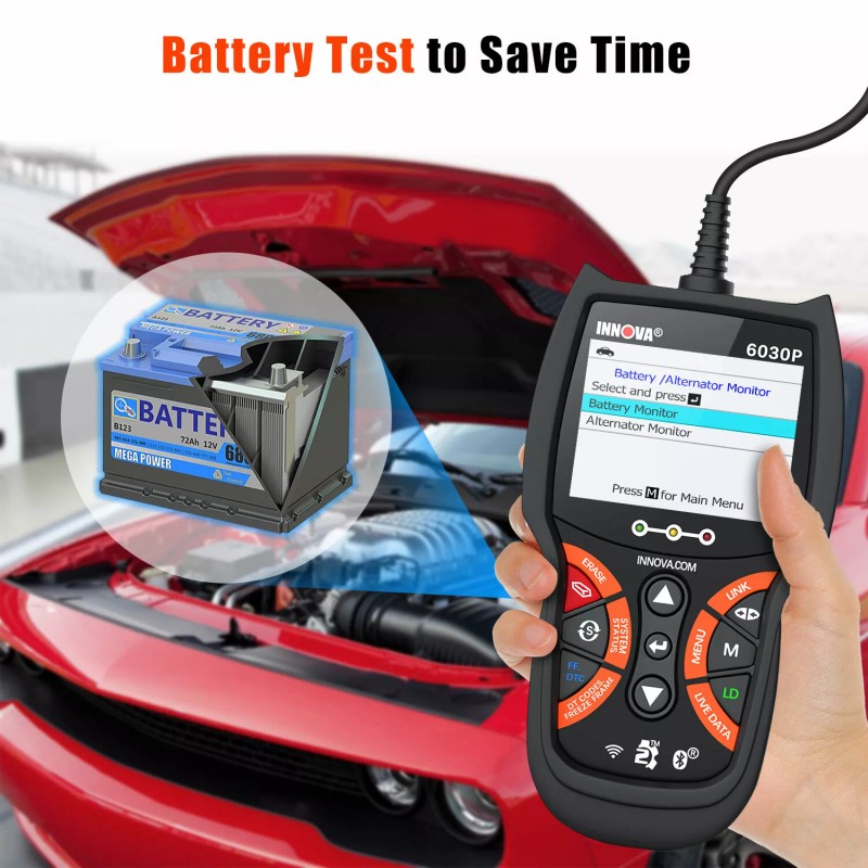 INNOVA Automotive OBDII EOBD Scanner ABS Battery Test Engine Fault