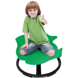 FAHKNS Spin Chair for Kids, Sensory Swivel Chair, Swivel Chair for Autism Kids Training Concentration, Outdoor and Indoor Non Slip Metal Base Sensory Chair Relieving Toddlers Sickness Symptoms