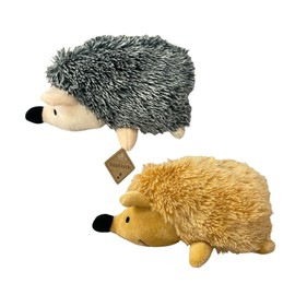 BEARPAW Hedgehog Dog Toy with Squeaker - Plush Toys for Dogs Multipack - for Play and Anxiety Relief