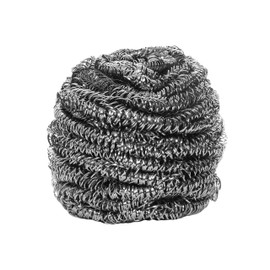 12 Count | KingSeal Stainless Steel Scrubbers, Scrub Pads, Heavy Duty, 50 gram Weight, Individually Wrapped - 1 Pack of 12