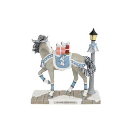 Enesco The Trail of Painted Ponies Christmas Time in The City Figurine, 8 Inch, Multicolor