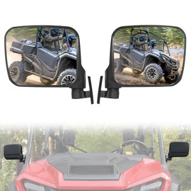 XATVXUTV UTV Side Mirrors for Honda Pioneer 1000 16-25, Adjustable SXS Side View Mirrors Wide Folding Clear Rearview Mirror for Honda Pioneer 1000 2016-2025 Accessories, 1 Pair, Replace #0SV05-HL4-202