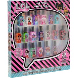 LOL Nail Polish Set, NEW 15 peelable nail colors, stickers & toe separator