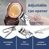 Adjustable Can Opener with 1 Mini Can Opener, Manual Adjustable