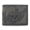 Lemasi Biker Wallet with Chain Natural Hunter Leather Wallet with