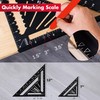 Arrow Aluminum Alloy Carpenter Square Set, 7-Inch & 12-Inch Rafter
