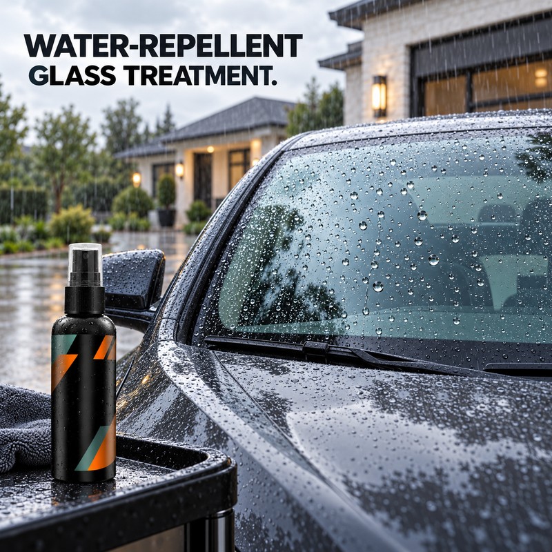 Windshield Water Repellent Spray for Car Glass – Hydrophobic Rain-Repellent