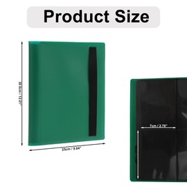 CAPASTEC Card Collector Album 9 Pocket Card Binder with 360 Sleeves Trading Card Collector Green