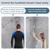 BRIGHT SHOWERS 15 Inch Extra Long Shower Head Extension Arm,