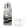 Stainless Steel Thermos Flask with Integrated Cup - Aeroplane with