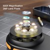 Mini Macro Microscope with 8 LEDs, 2MP Lens Fixed Focus