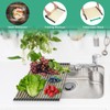 AXIMIXAME Expandable Large Draining Rack, Roll Up Heat-Resistant Dish Drainer