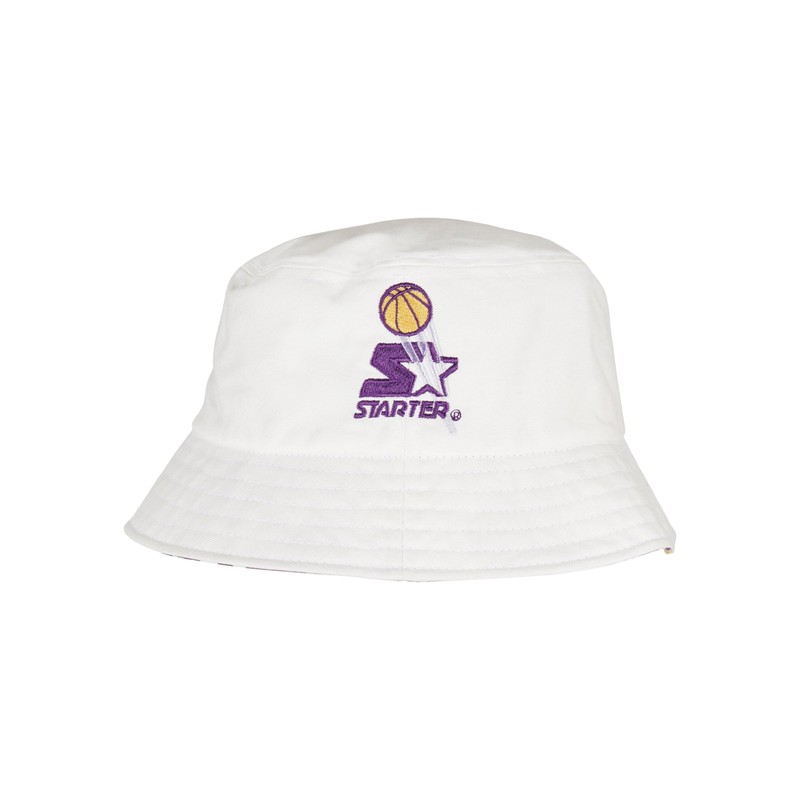 STARTER BLACK LABEL Accessories Reversible Airball Bucket Hat, White