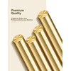 LRVOJUY 4-Pack Solid Brass Rods, 1/4 x 12 Inch Brass