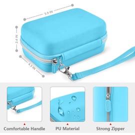 Leayjeen Travel Carry Case Compatible with Wonder Bible NIV- The Talking Audio Bible Player (New International Version)(Case Only)(Blue)