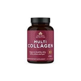 Ancient Nutrition Pastillas De Colágeno Péptidos En Polvo Suplemento Por, 45 Recuento, Píldoras Multi Colágeno Hidrolizadas, Tipos I, Ii, V Y X, Apoya La Piel Y Las Uñas Saludables, Salud In